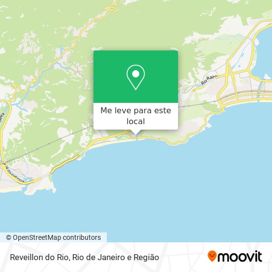 Reveillon do Rio mapa