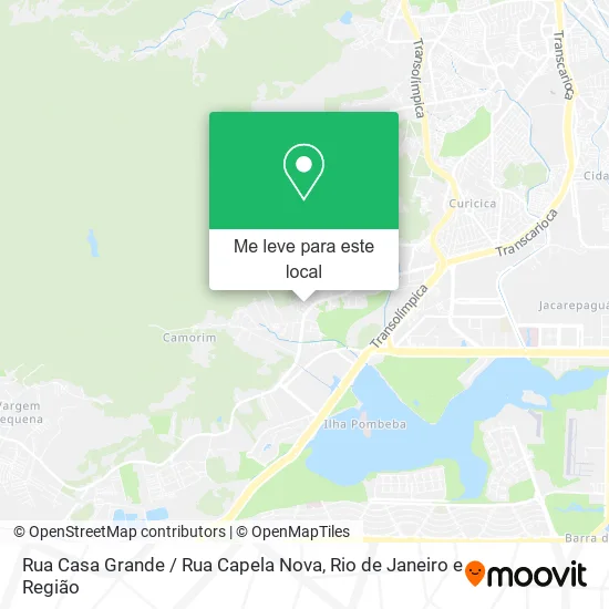 Rua Casa Grande / Rua Capela Nova mapa