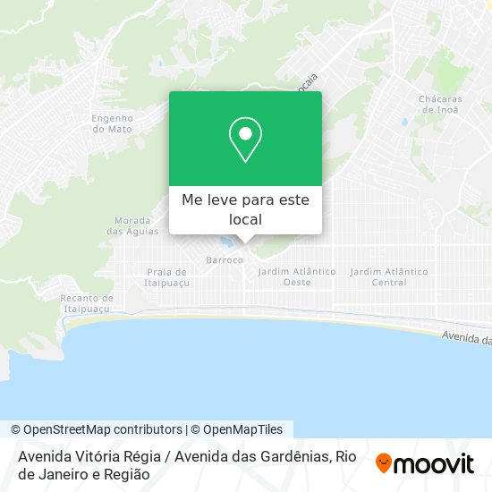 Avenida Vitória Régia / Avenida das Gardênias mapa