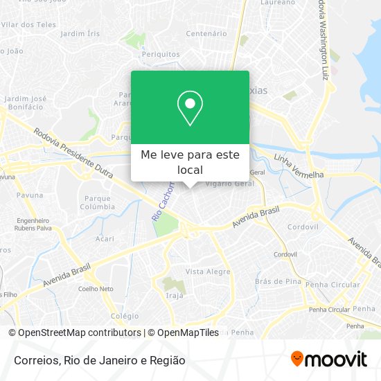 Correios mapa