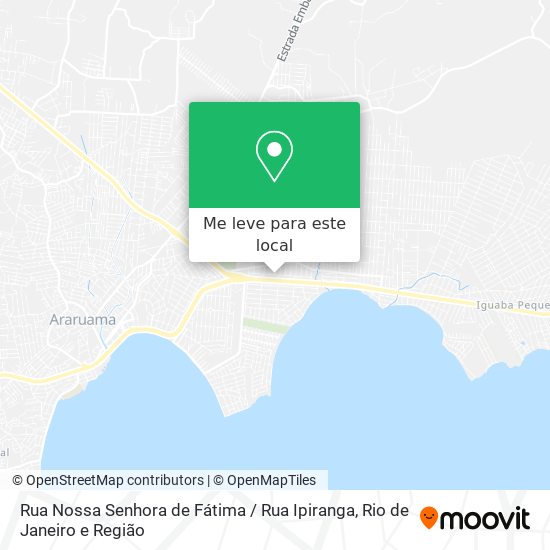 Rua Nossa Senhora de Fátima / Rua Ipiranga mapa