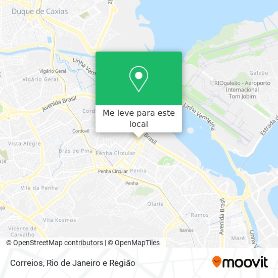 Correios mapa