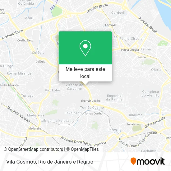 Vila Cosmos mapa