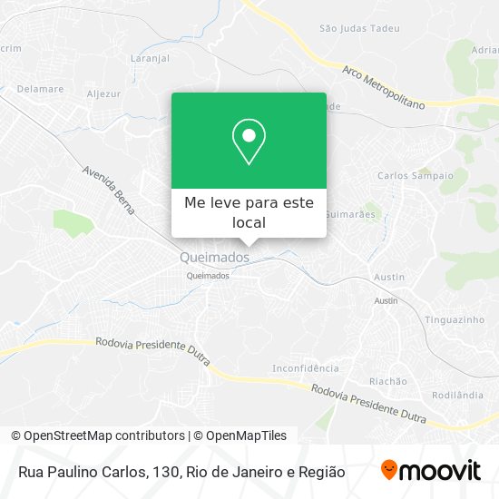 Rua Paulino Carlos, 130 mapa