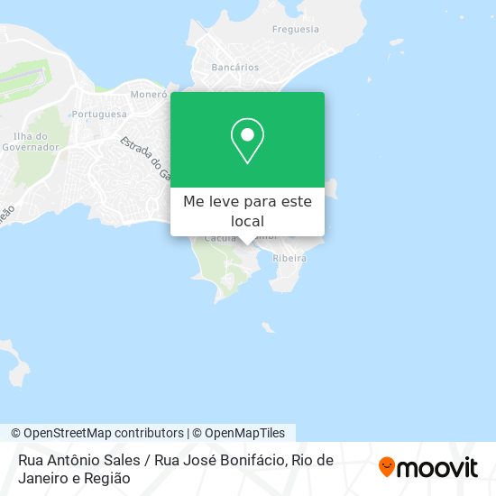 Rua Antônio Sales / Rua José Bonifácio mapa