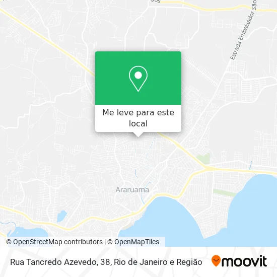 Rua Tancredo Azevedo, 38 mapa