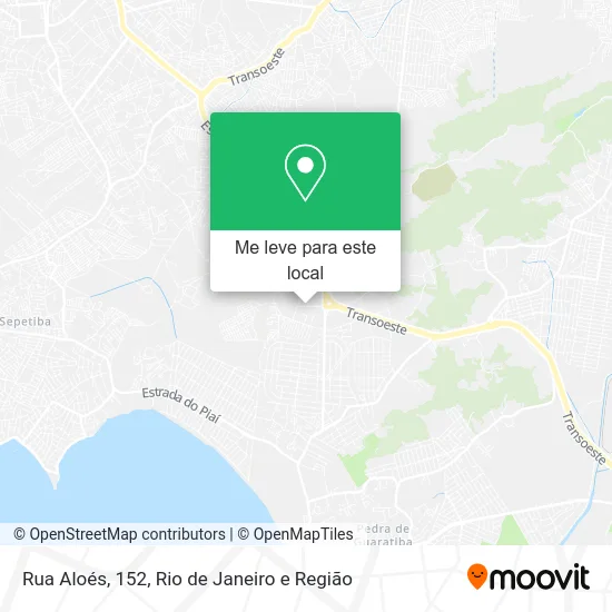 Rua Aloés, 152 mapa