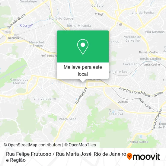Rua Felipe Frutuoso / Rua Maria José mapa
