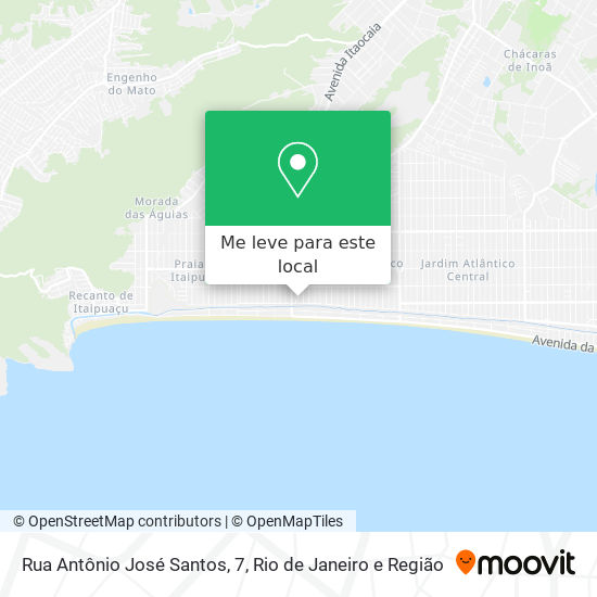 Rua Antônio José Santos, 7 mapa