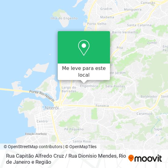 Rua Capitão Alfredo Cruz / Rua Dionísio Mendes mapa