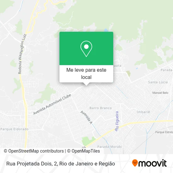 Rua Projetada Dois, 2 mapa