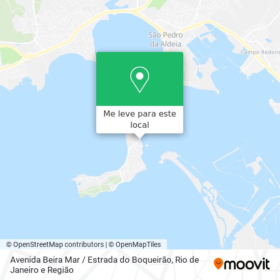 Avenida Beira Mar / Estrada do Boqueirão mapa