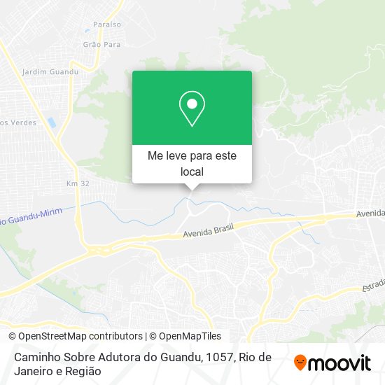 Caminho Sobre Adutora do Guandu, 1057 mapa