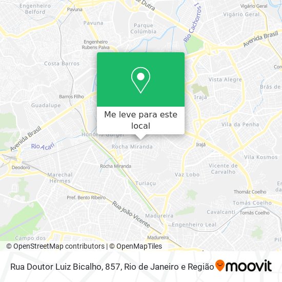 Rua Doutor Luiz Bicalho, 857 mapa