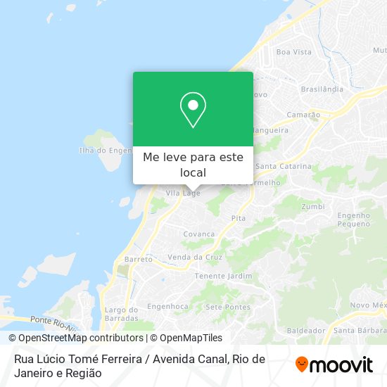 Rua Lúcio Tomé Ferreira / Avenida Canal mapa