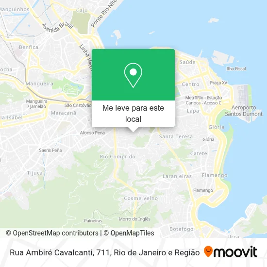 Rua Ambiré Cavalcanti, 711 mapa