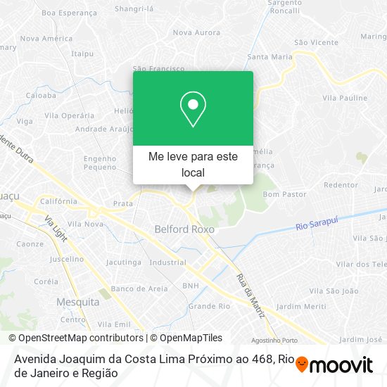 Avenida Joaquim da Costa Lima Próximo ao 468 mapa