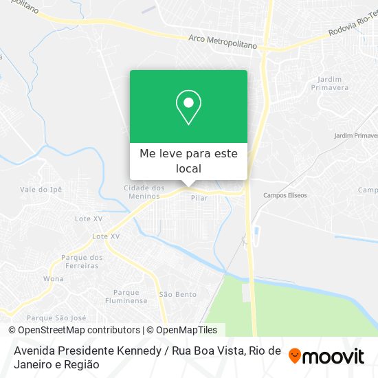Avenida Presidente Kennedy / Rua Boa Vista mapa