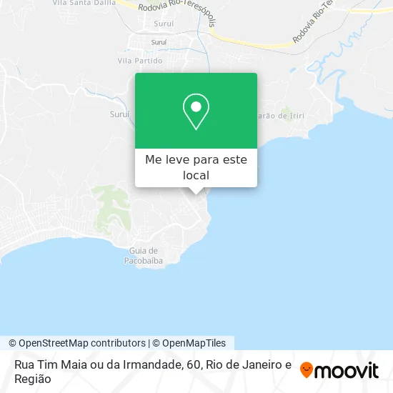 Rua Tim Maia ou da Irmandade, 60 mapa