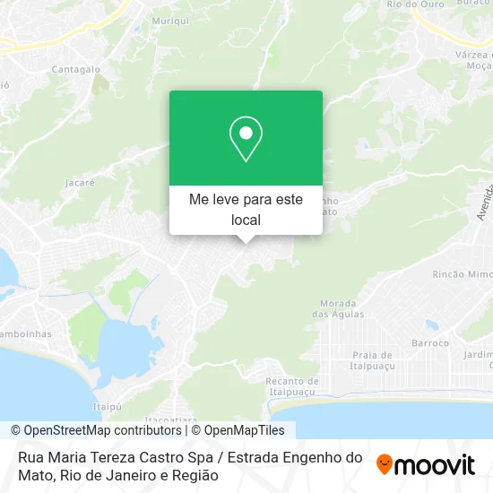 Rua Maria Tereza Castro Spa / Estrada Engenho do Mato mapa