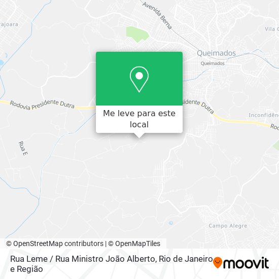Rua Leme / Rua Ministro João Alberto mapa