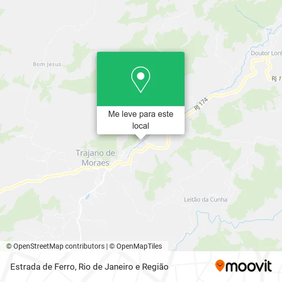 Estrada de Ferro mapa