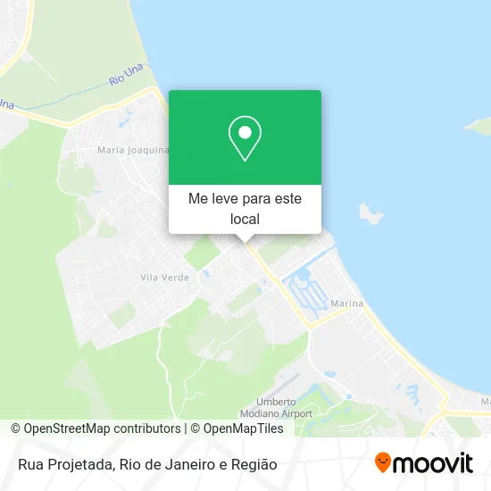 Rua Projetada mapa