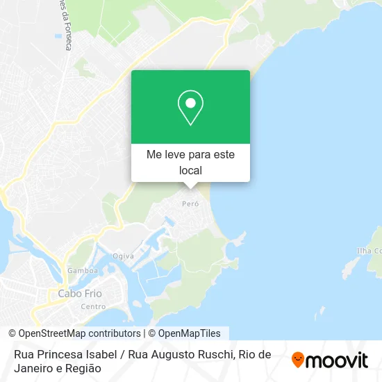 Rua Princesa Isabel / Rua Augusto Ruschi mapa