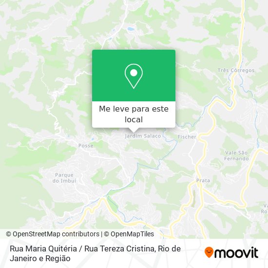 Rua Maria Quitéria / Rua Tereza Cristina mapa