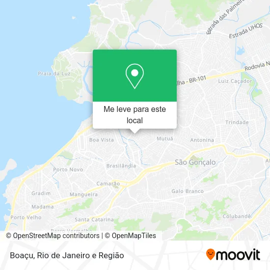 Boaçu mapa