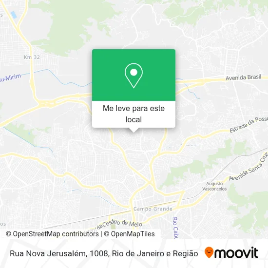 Rua Nova Jerusalém, 1008 mapa