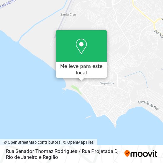 Rua Senador Thomaz Rodrigues / Rua Projetada D mapa