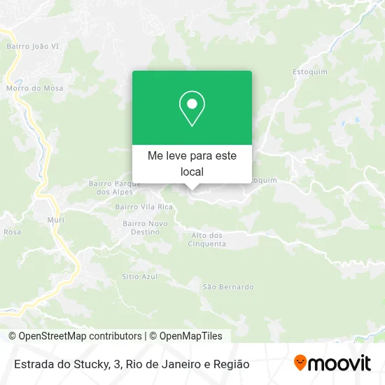 Estrada do Stucky, 3 mapa