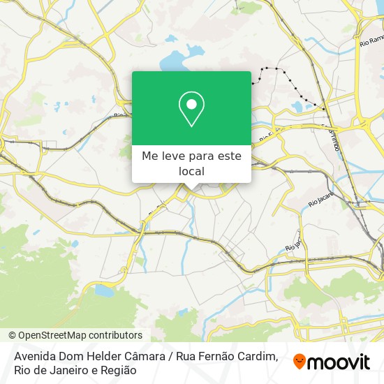 Avenida Dom Helder Câmara / Rua Fernão Cardim mapa