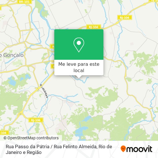 Rua Passo da Pátria / Rua Felinto Almeida mapa