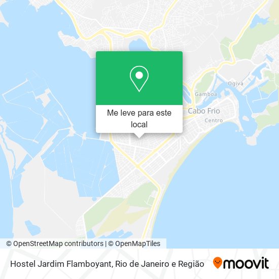 Hostel Jardim Flamboyant mapa