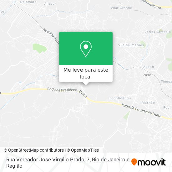 Rua Vereador José Virgílio Prado, 7 mapa