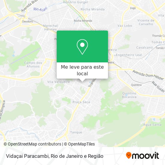 Vidaçai Paracambi mapa