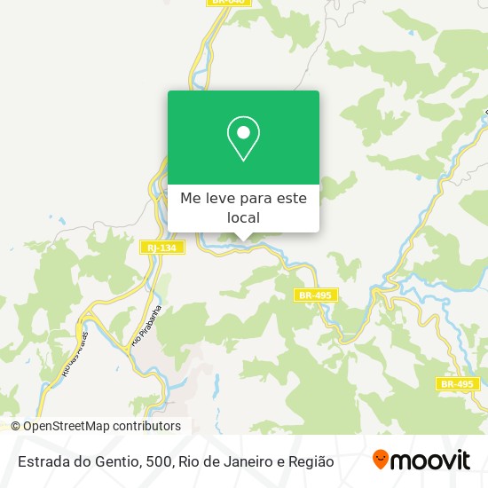 Estrada do Gentio, 500 mapa