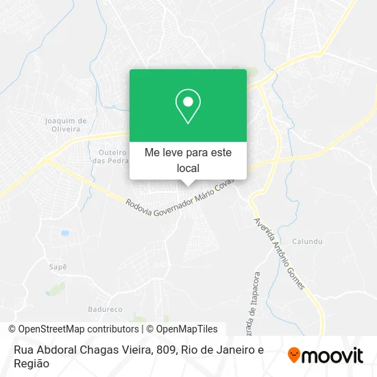 Rua Abdoral Chagas Vieira, 809 mapa