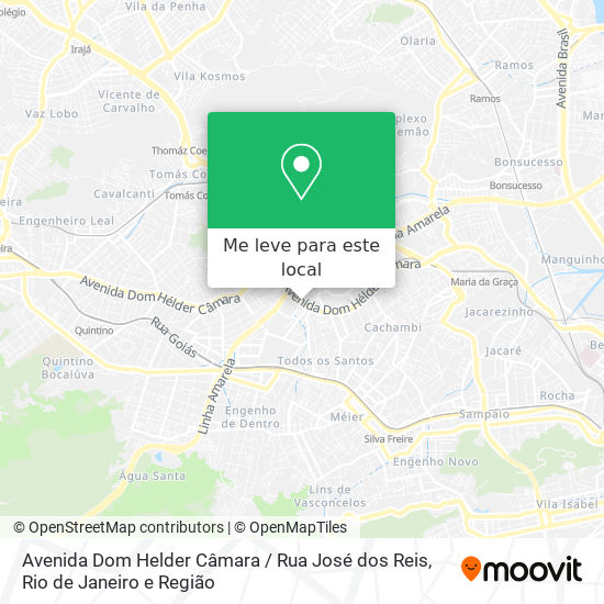 Avenida Dom Helder Câmara / Rua José dos Reis mapa