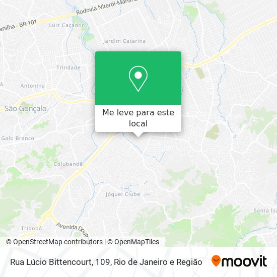 Rua Lúcio Bittencourt, 109 mapa