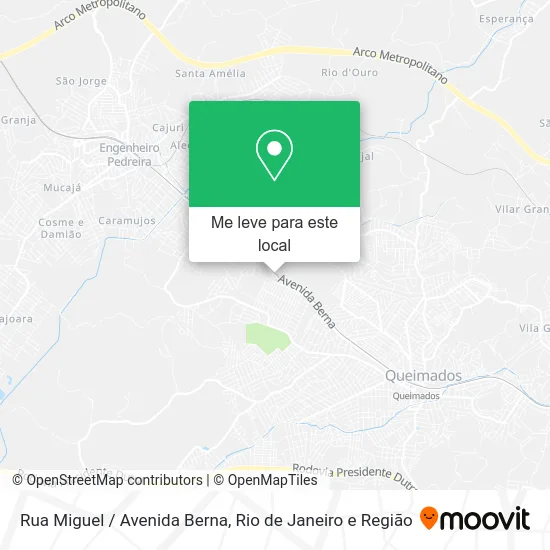 Rua Miguel / Avenida Berna mapa