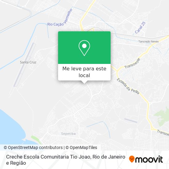 Creche Escola Comunitaria Tio Joao mapa