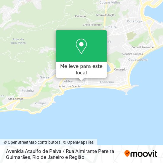 Avenida Ataulfo de Paiva / Rua Almirante Pereira Guimarães mapa