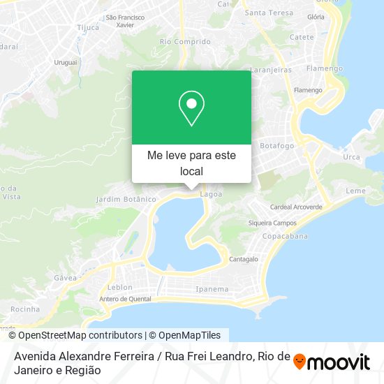 Avenida Alexandre Ferreira / Rua Frei Leandro mapa