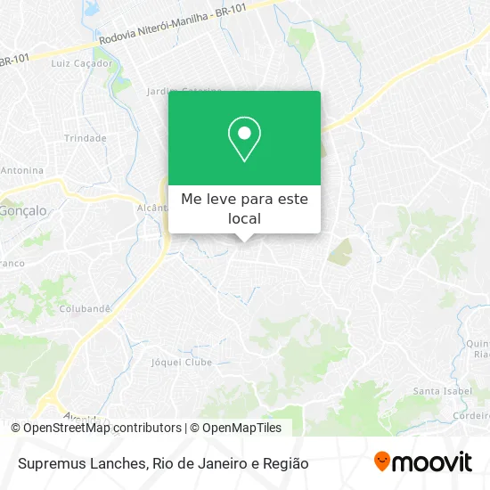 Supremus Lanches mapa