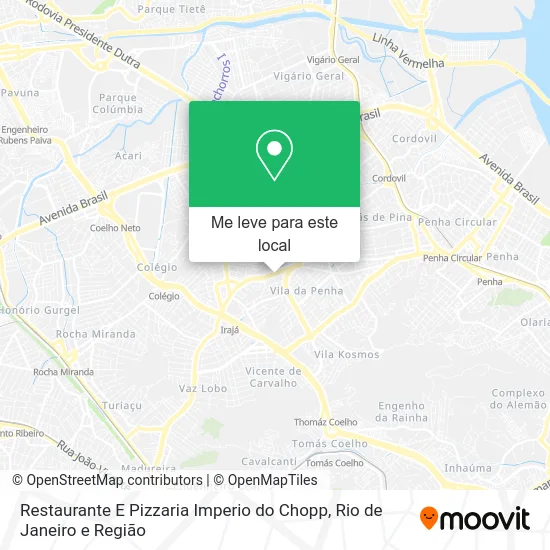 Restaurante E Pizzaria Imperio do Chopp mapa