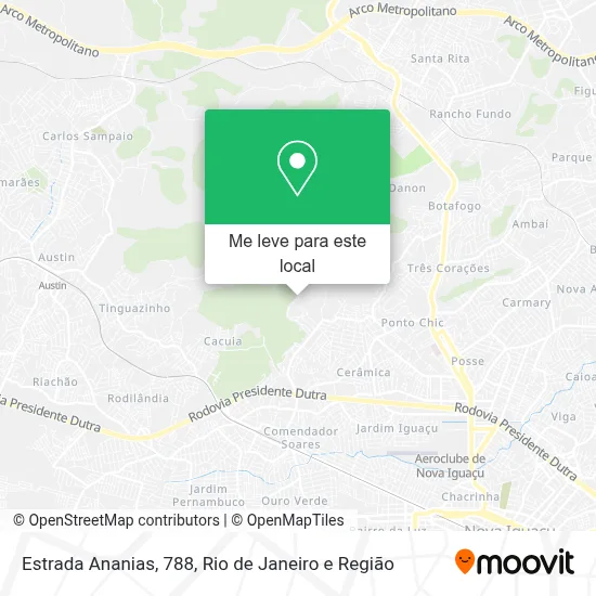 Estrada Ananias, 788 mapa