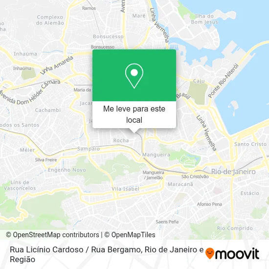 Rua Licínio Cardoso / Rua Bergamo mapa
